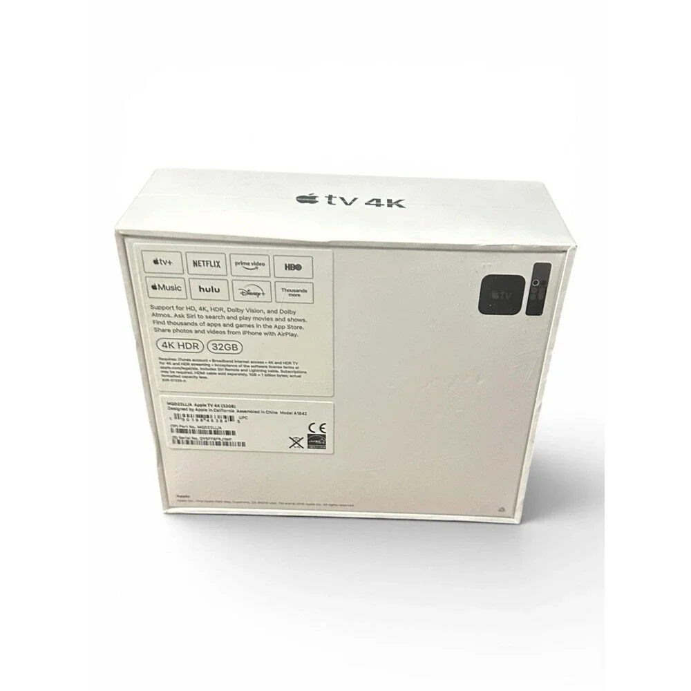 Apple TV 32GB 4K HD Media Streamer - Black (MQD22LL/A)